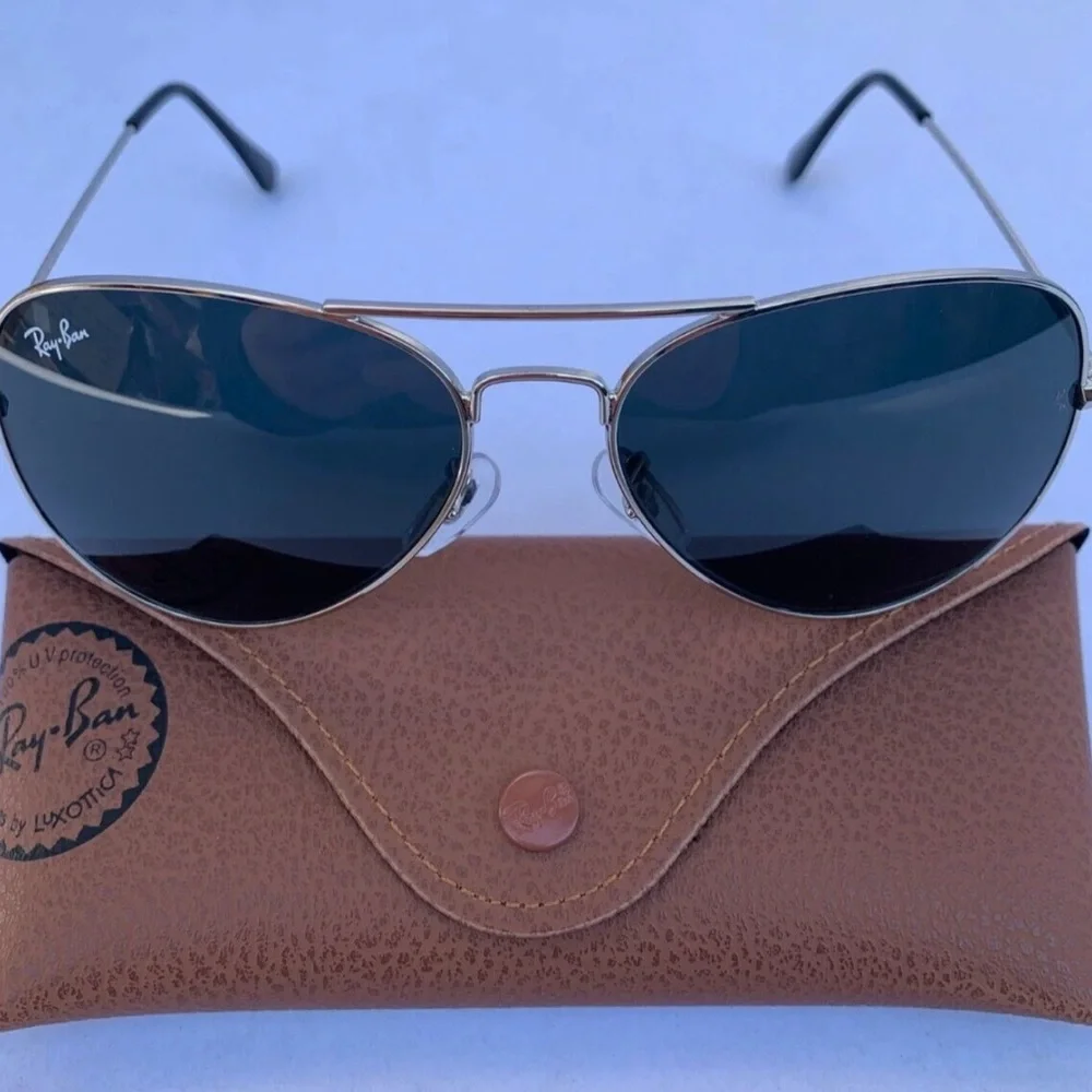 New Ray-Ban Aviator Sunglasses RB3025 58-14mm Silver /Gray 003/62 unisex